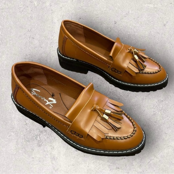 Brown loafers with tassel size 7 - Picture 3 of 8